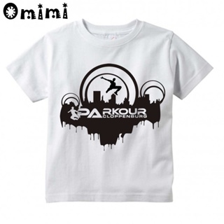 HfKZ▼Boys/Girls Evolution Of Parkour Born To Jump Printed T Shirt Kids Short Sleeve Tops Children& #4