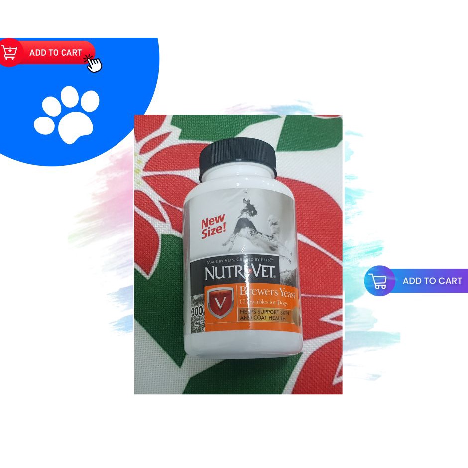 NUTRIVET Brewers Yeast (300TABLETS per BOTTLE) #1