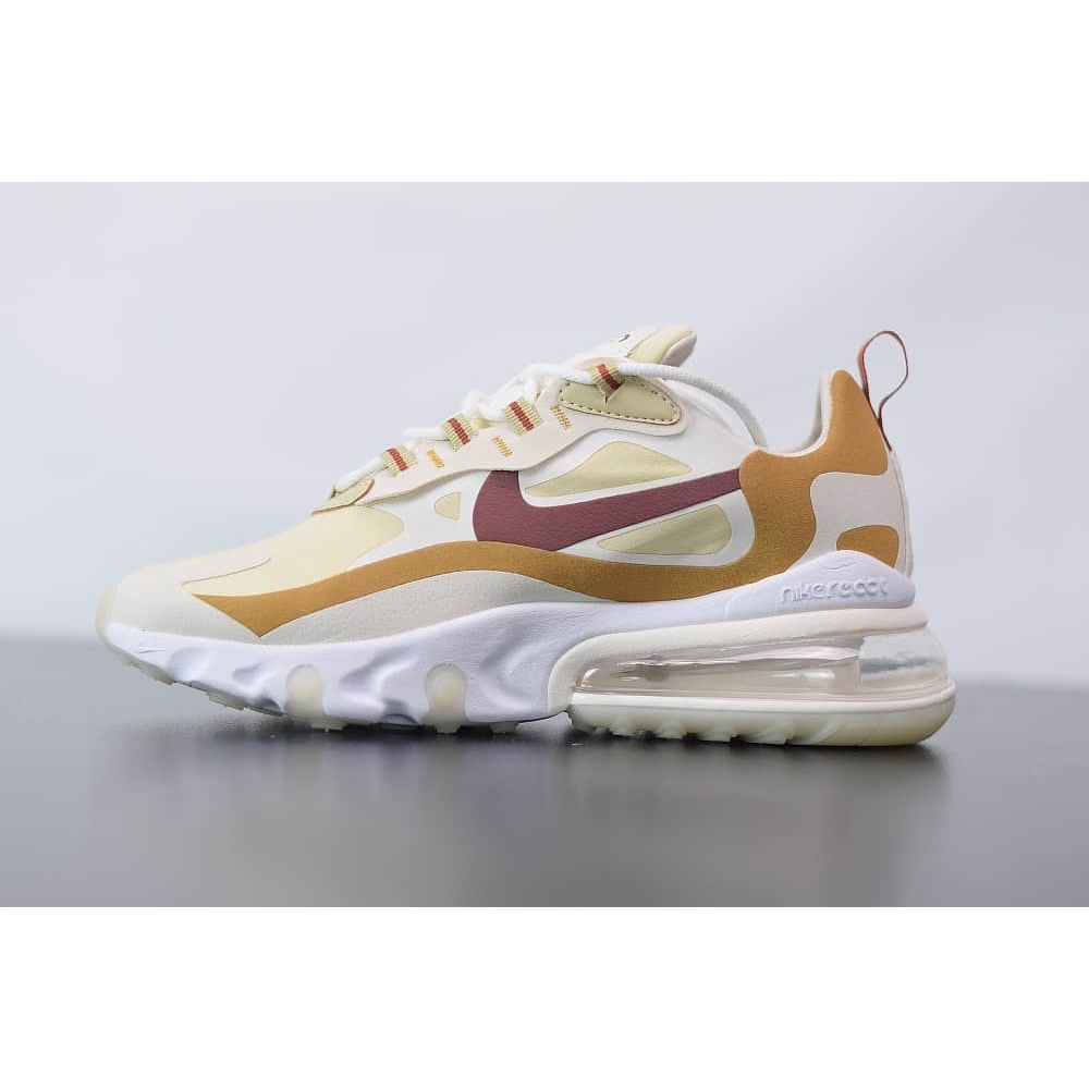 nike air max 270 react team gold/cinn/pale ivory