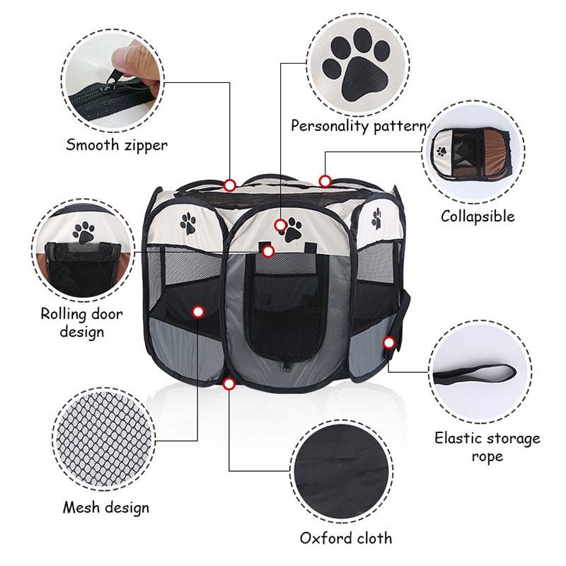 useful Cat Delivery Room Detachable Summer Pet Tent Outdoor Dog Bed Folding Dog Fance Cat Nest Dog #5