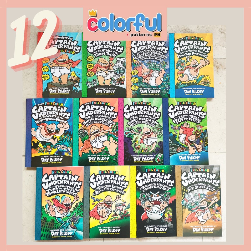 Captain Underpants in Full Color 12 Books in a set (Brand New