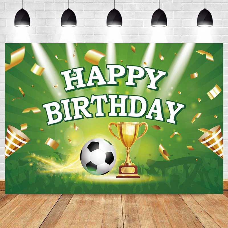 150X100CM Happy Birthday Banner Football Soccer Field Sports Poster  Birthday Background For Photography Boy Baby Shower Backdrop Photo Studio  Banner | Shopee Philippines