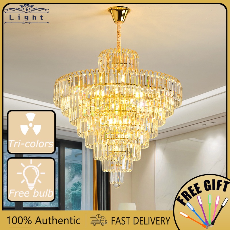 Chandelier Luxury LED Indoor Lighting Kitchen Lamps Crystal Ceiling Light Lights Lamp living room
