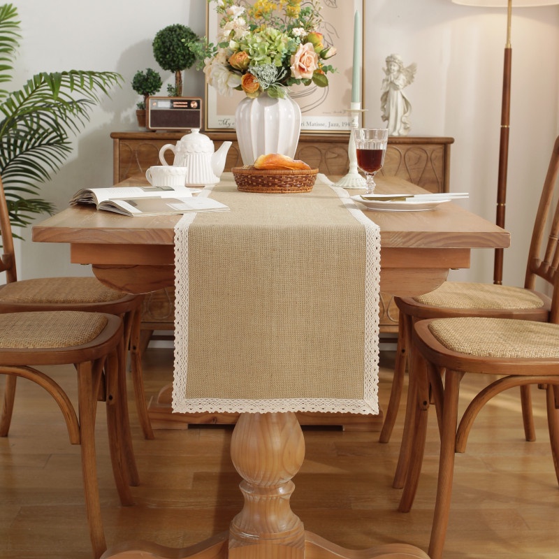 Eogoe Knitting Table Runner Cloth Table Runners 4/6/8 Seater Seaters