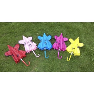 Cute Mini Tela Umbrella with ears good for boys and girl babies kids rain gear