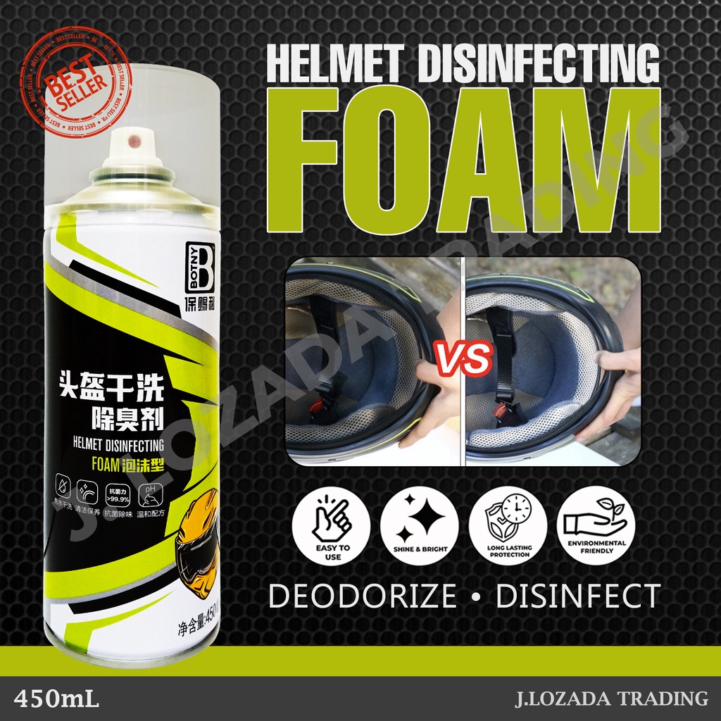 Helmet Deodorizing Foam Spray 450 ml Disinfecting Foam Spray / Odor