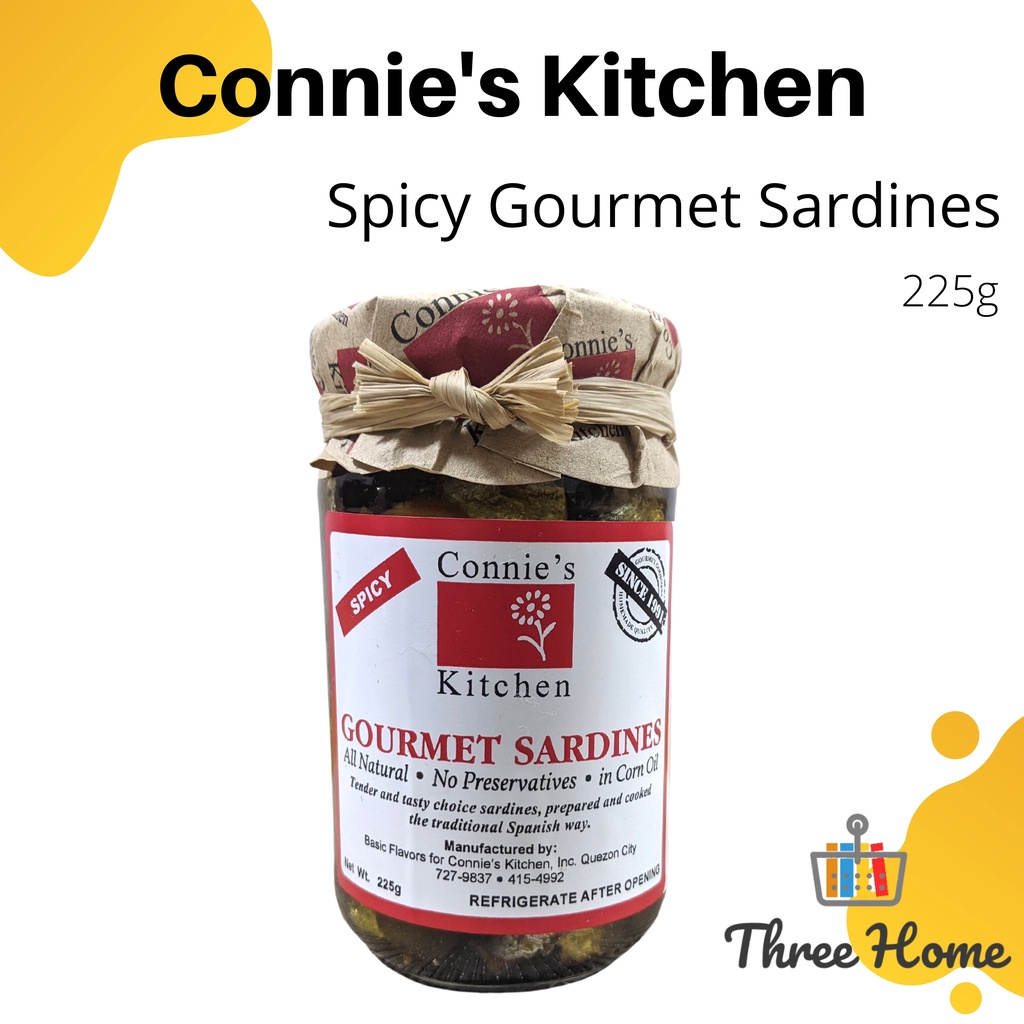 Connie's Kitchen Spicy Gourmet Sardines 225g | Shopee Philippines