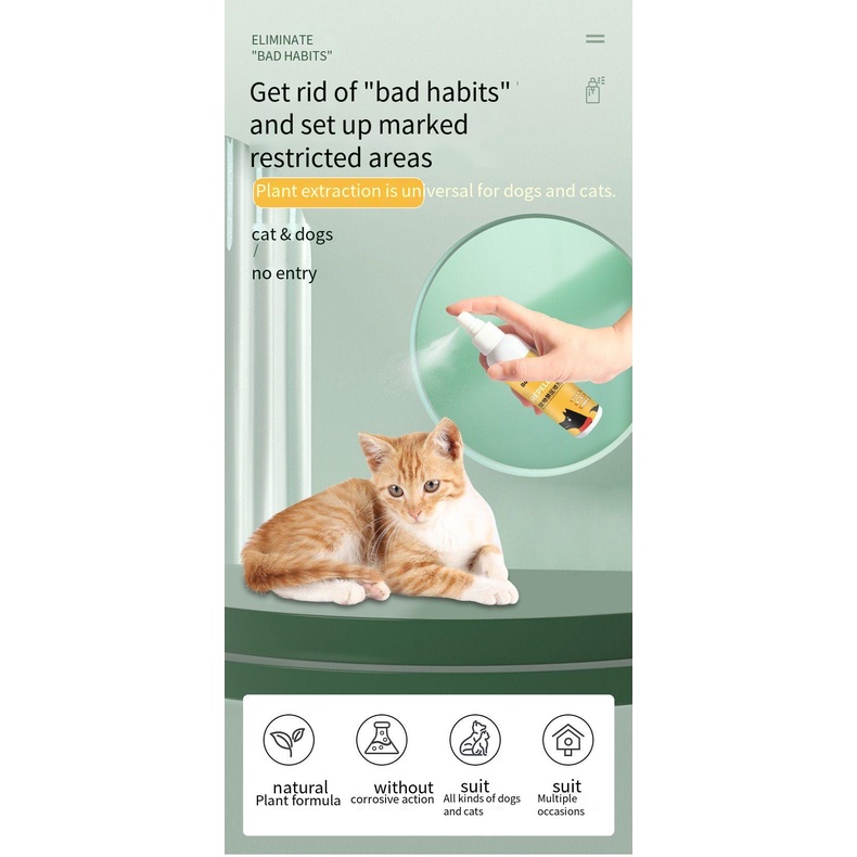 Dog and cat repellent spray Cat repellent spray Dog spray Pet repellent