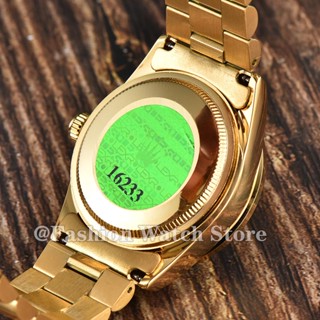 ROLEXs Watch for Women with Diamonds 36mm Automatic Gold Authentic 50m Waterproof Unisex 16233 OEM C #9