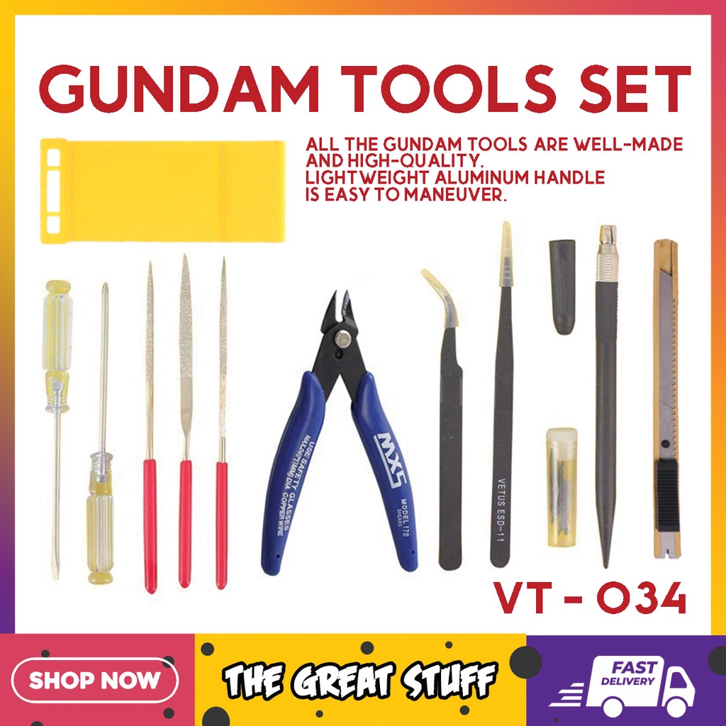 Gundam Tools Set Model 034 Kit Brand New / Tawiyv CNAT Tools Basic