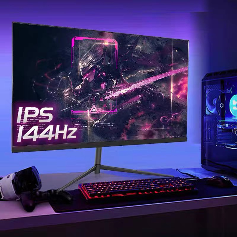 EXPOSE gaming monitor 24 inch desktop White computer Frameless curved