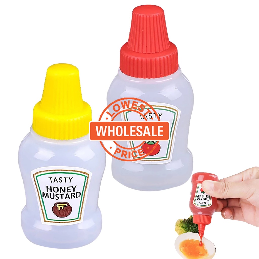 25ml Mini Portable Sauce Ketchup Bottle | Mini Salad Dressing Ketchup ...