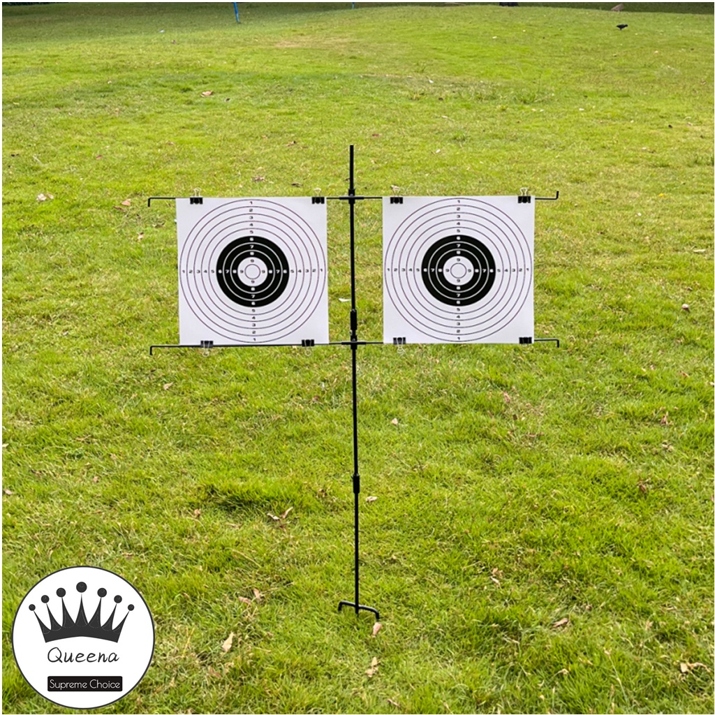 Adjustable shooting target bracket, suitable for outdoor, paper