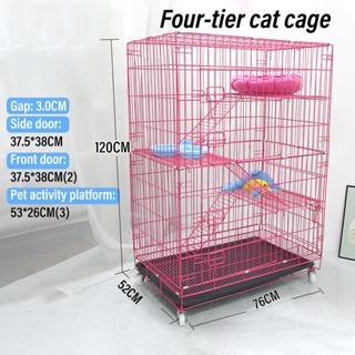 Ready Stock COD Cat Cage Easy Assemble Kitten Hamster Cage Pet  2/3/4 Large Layer Kulungan ng pusa
