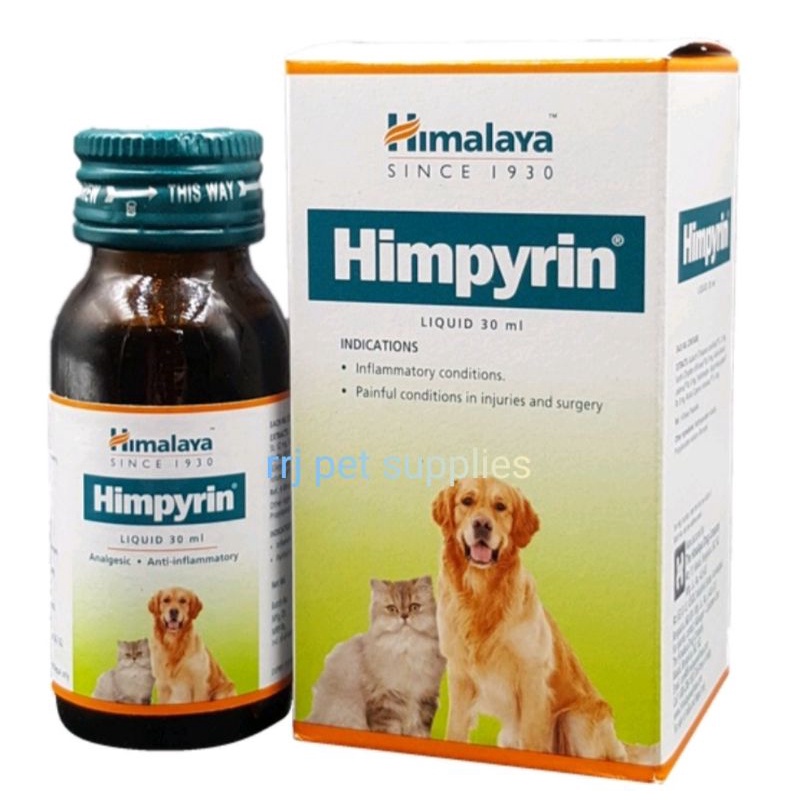 HIMALAYA HIMPYRIN SYRUP Reduces Fever and Pain for Dog and Cat (30ml ...