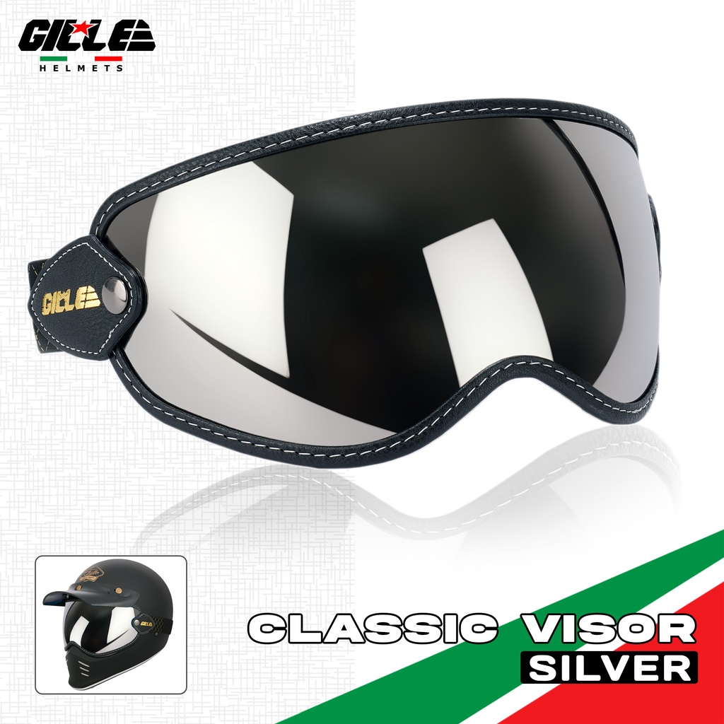 Gille 833 Classic Goggles Visor for Retro Vintage Motorcycle Helmet