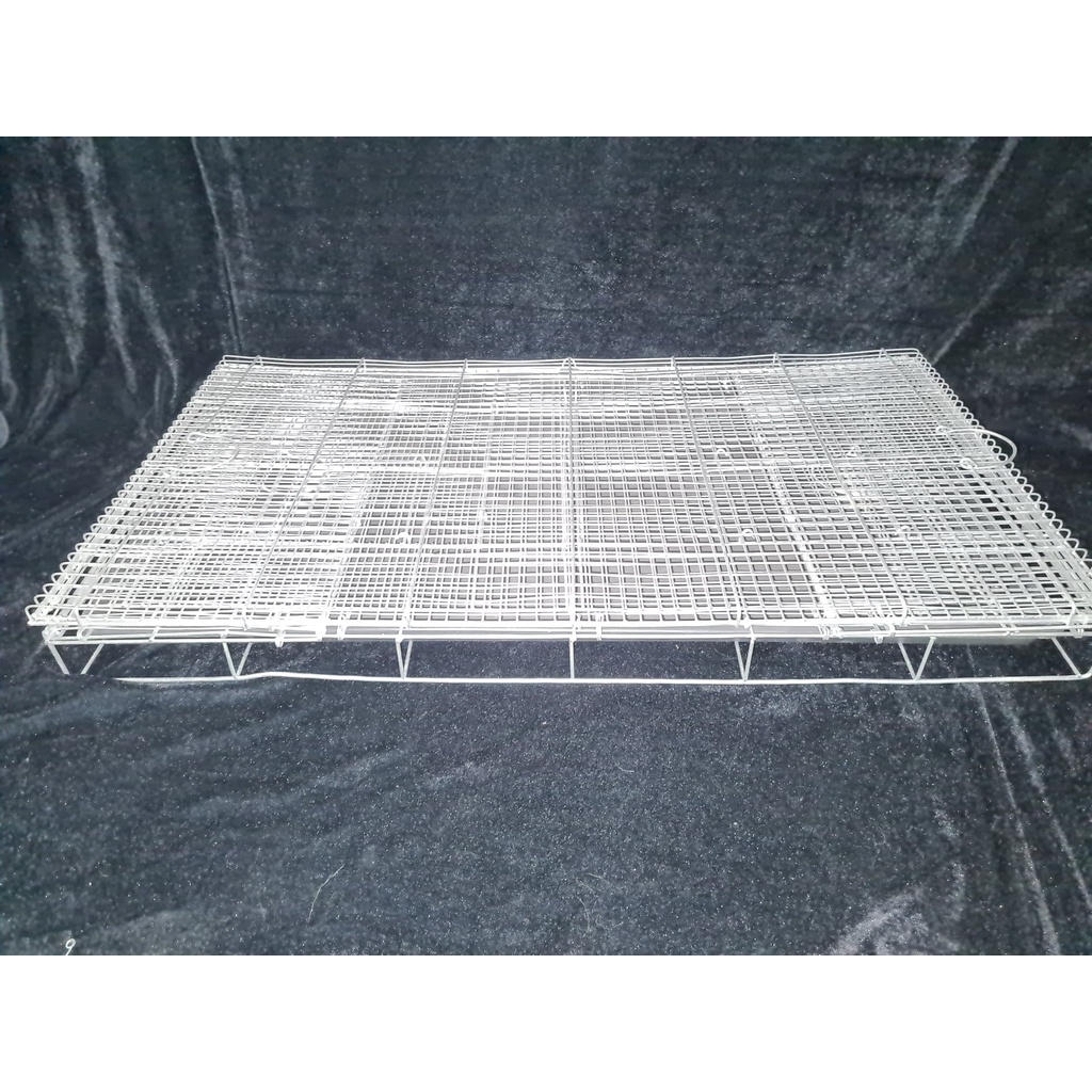 Galvanise collapsable double cage with divider and pooptray for all types of pet L30xW17xH18 INCHES #2