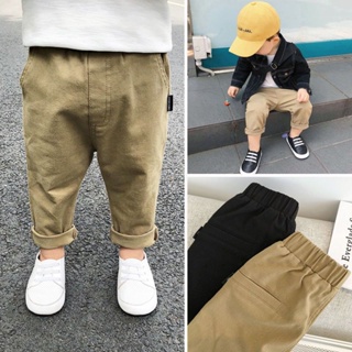 [Limited Time Buying] Baby Pants Men Spring Autumn Boys Cotton Washed Casual Korean Version Children Trousers Fashionable