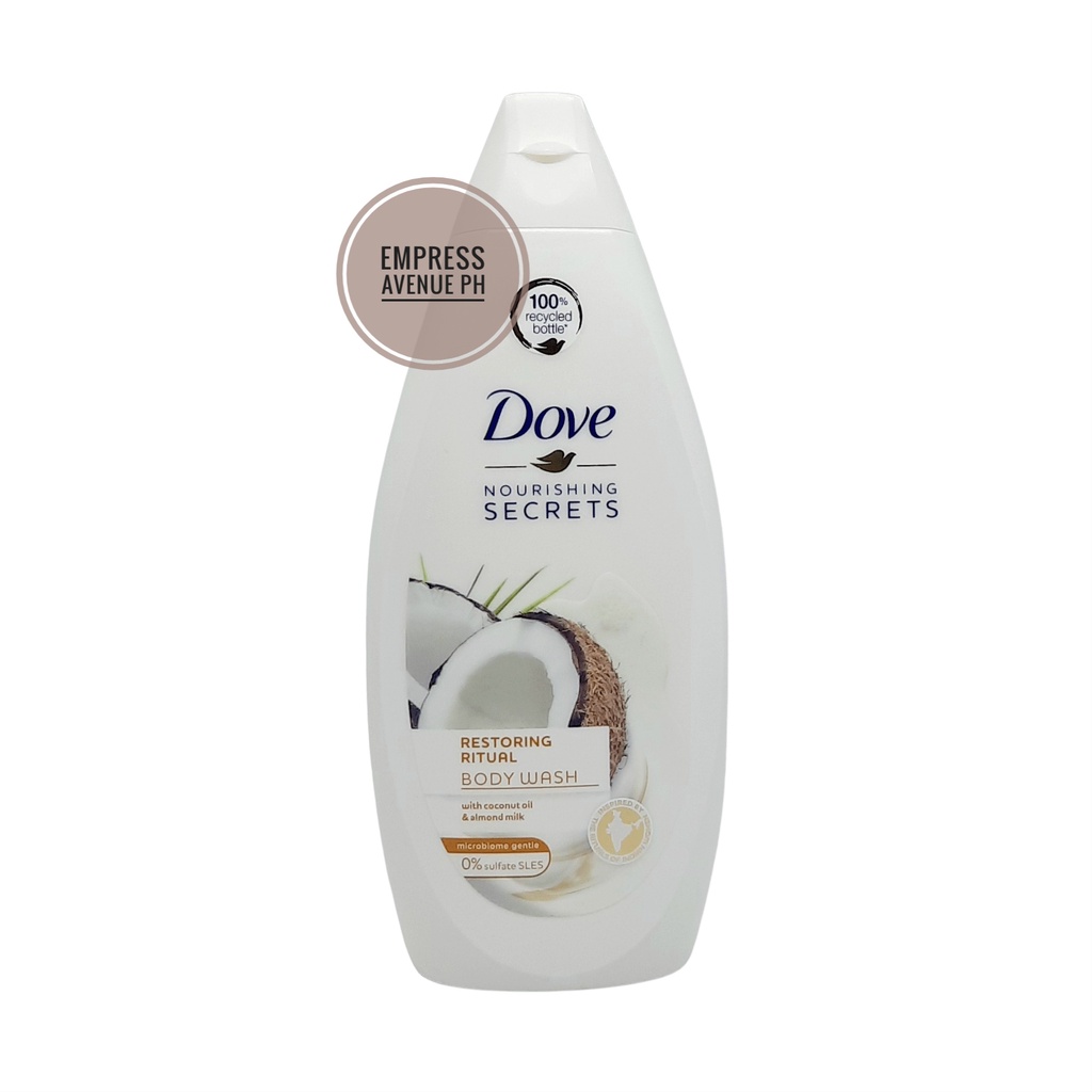 Dove Restoring Ritual Body Wash with Coconut Oil & Almond Milk 500ml ...