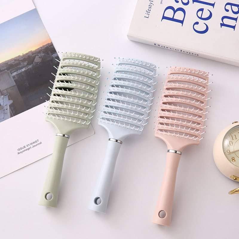 Curved Vent Haarbürste - Paddel Entwirrungsbürste Für Nasses Und Trockenes Haar