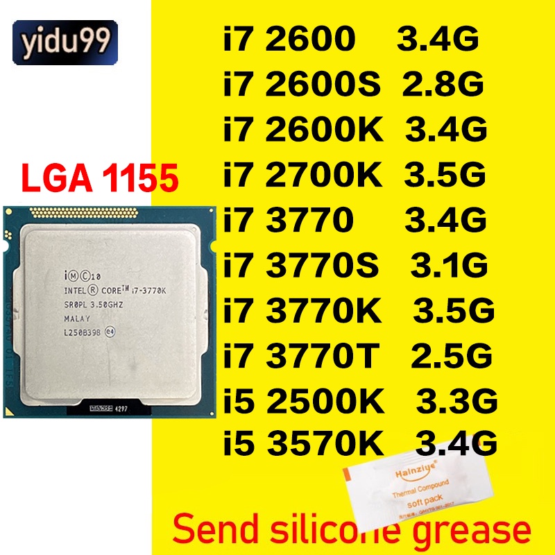 Intel Core I7 2600 3770 3770K 2600S 3770S 3770S I7-2600 CPU I7 2600S ...