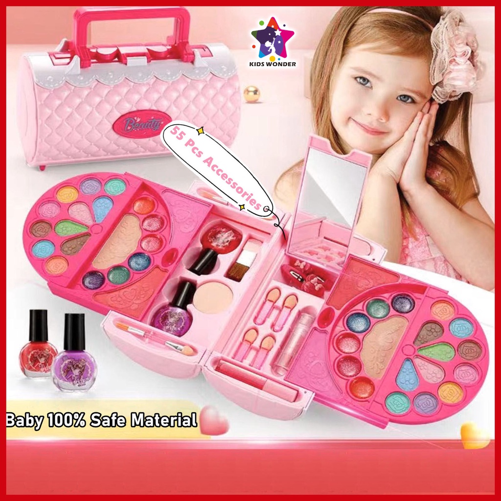 Child Safe Simulation Make Up Toys Pretend Play Mini Make-up Palette ...