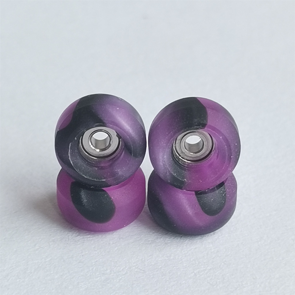 Fingerboard Wheels Swirl Color CNC Made Professional Finger Skateboard