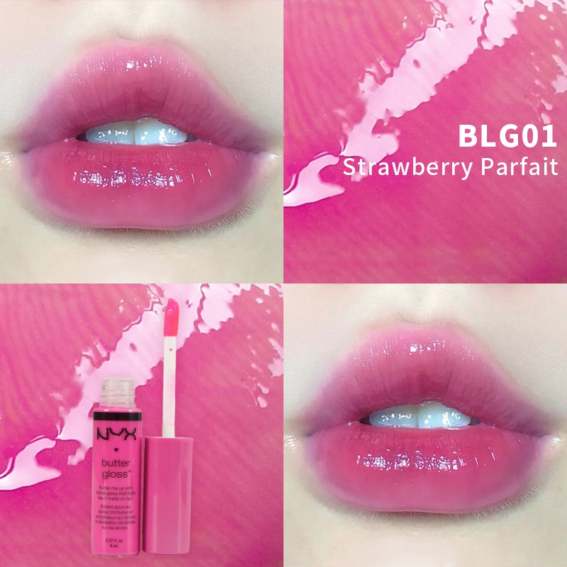 NYX Lip Gloss 32 Powder Powder Lip Glaze BLG32 Strawberry Cheesecake