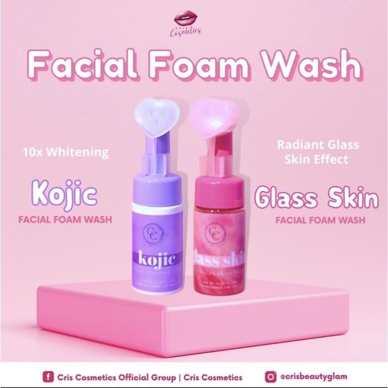 Deep Cleanser Facial Foam Wash by Cris Cosmetics (Kojic & GlassSkin