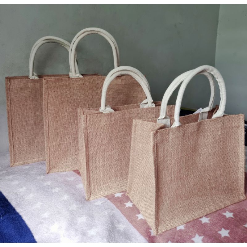 JUTE BAG (Waterproof Inner) Shopee Philippines