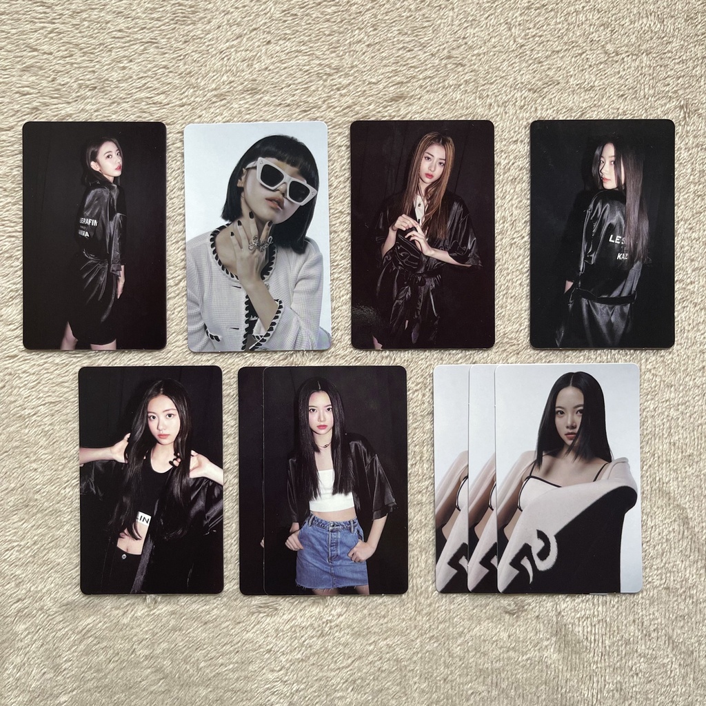 Le Sserafim Fearless Monochrome Bouquet Album Photocards Shopee Philippines