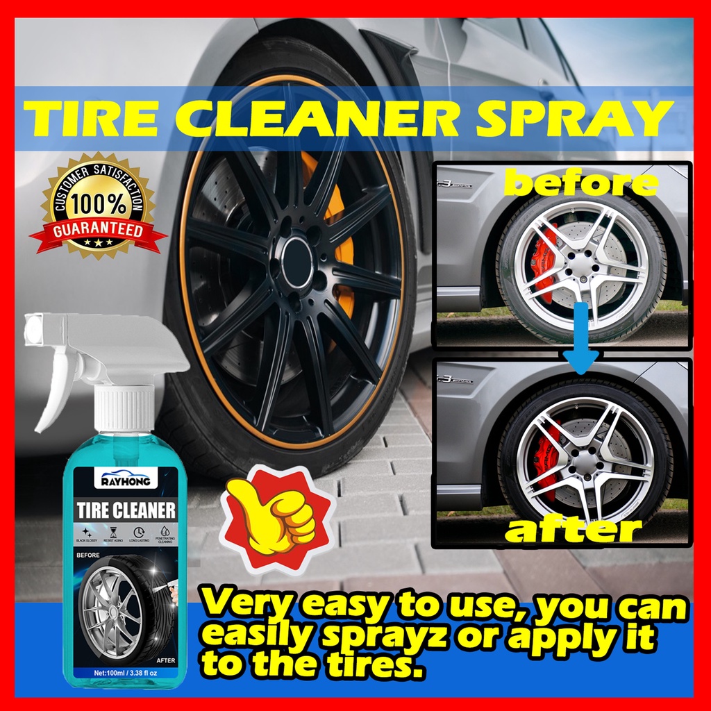 650ml Tire cleaner spray Car tire black retreading maintenance motor ...