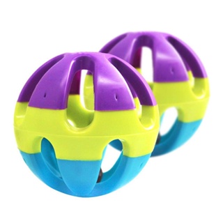Rubyl® Chase Game Colorful Pet Toy Ball with Bell for Hamster Cat Parrot Dog Rabbit &9i #6