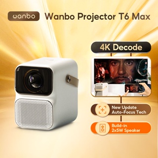 Wanbo T6 Max 4K Projector Global Version Android 9.0 Auto-Focus AI Portable Projector 650ANSI