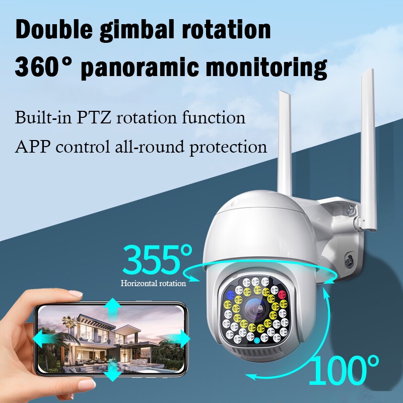 Outdoor Waterproof CCTV 1080P HD Night vision Wireless IP Camera Wifi Security Cam Alarm Franwe