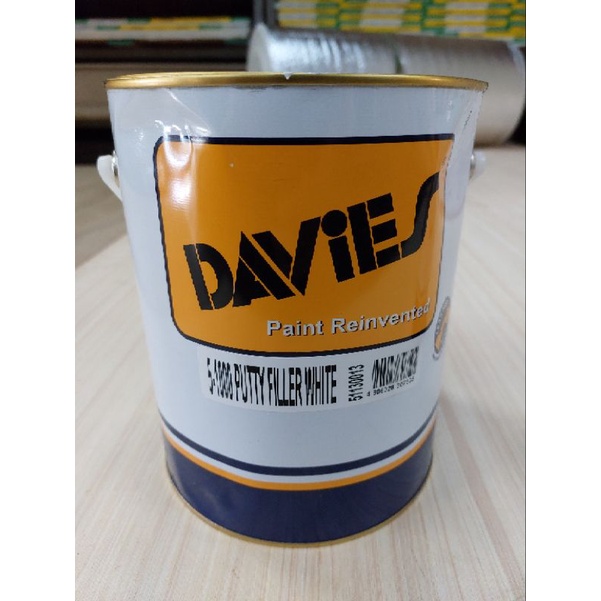 Davies DV51000 Putty Filler White 4liter / Gallon | Shopee Philippines