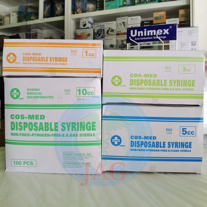 COS-MED | Disposable Syringe 1cc, 3cc, 5cc, 10cc, 20cc, 30cc, 50cc (per ...