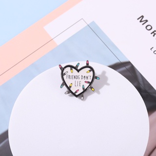 Friends Don't Lie Love Lapel Pin Backpack Badge Gifts for Friends Clothing Accessories Brooch #4