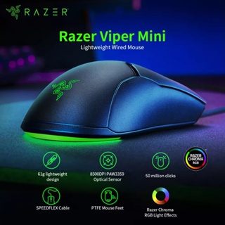 Razer Viper Mini Gaming Mouse 8500DPI Optical Sensor Chroma RGB Wired Mouse Lightweight Mouse SPEEDFLEX Cable Mice for Gamer