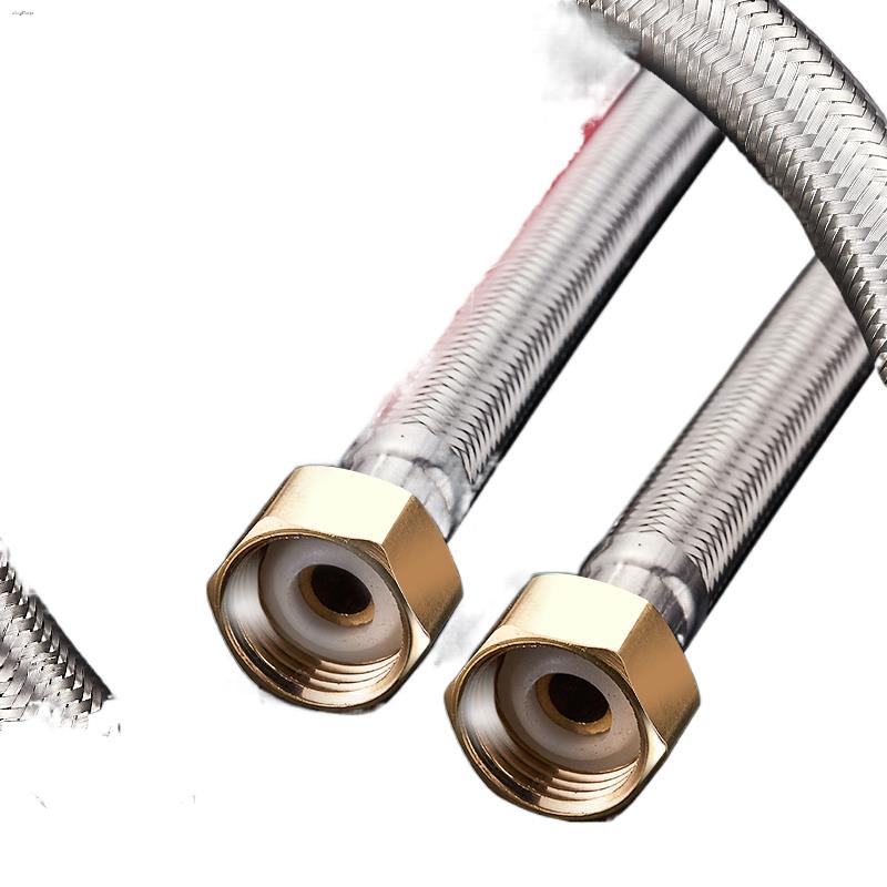 4 points 304 stainless steel braided hose water heater hot and cold