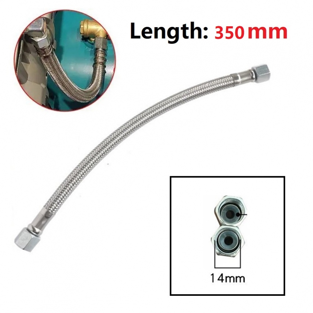 1 X Air Compressor Tube Air Compressor Flexible Hose Stainless Steel