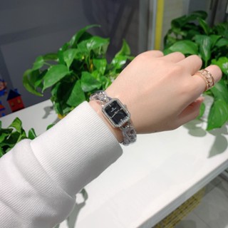 Fashion classy Chanel style chain Women's Watch rhinestone classic versatile simple ins luxury quar #4