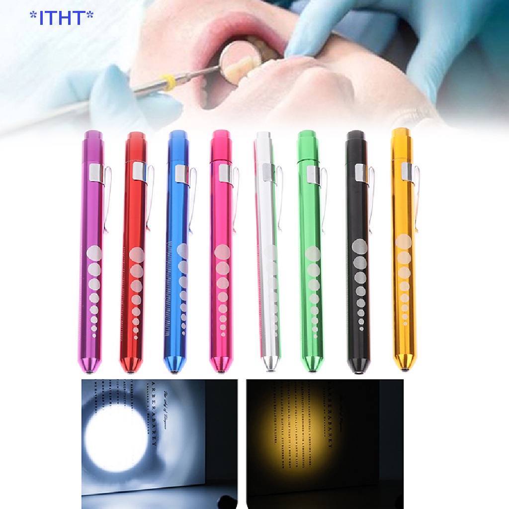 ITHT> LED Flashlight Work Light First Aid Pen Light Torch Lamp Pupil ...