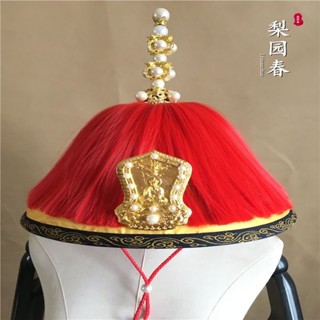 Emperor Hat Qing Dynasty Kangxi Qianlong Men's Costume Ancient Crown Que #8