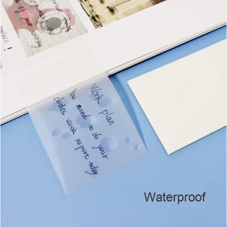 50 Sheets/Set Transparent Sticky Notes Waterproof & Clear Sticky Note Pad Stationery School Office S #3