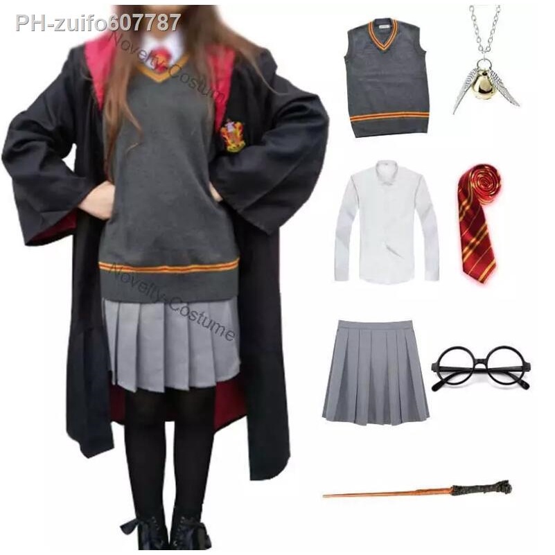 Hermione Granger Costume Harry Potter Gryffindor School Uniform Women