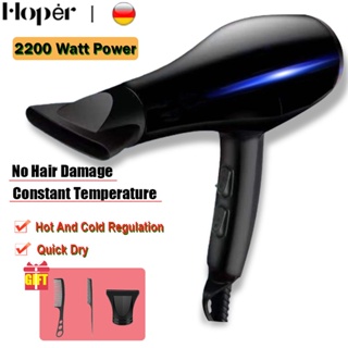 HOPER  Professional Salon Blower Hair Dryer Hair Blower Quick Dry Heavy Duty 2200W