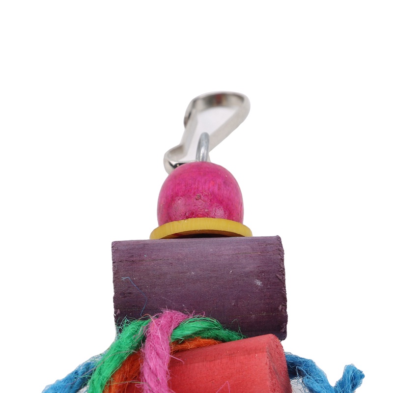Parakeet pet cocker dog bird rope hole ladder hammock swing multi-color accessories #3