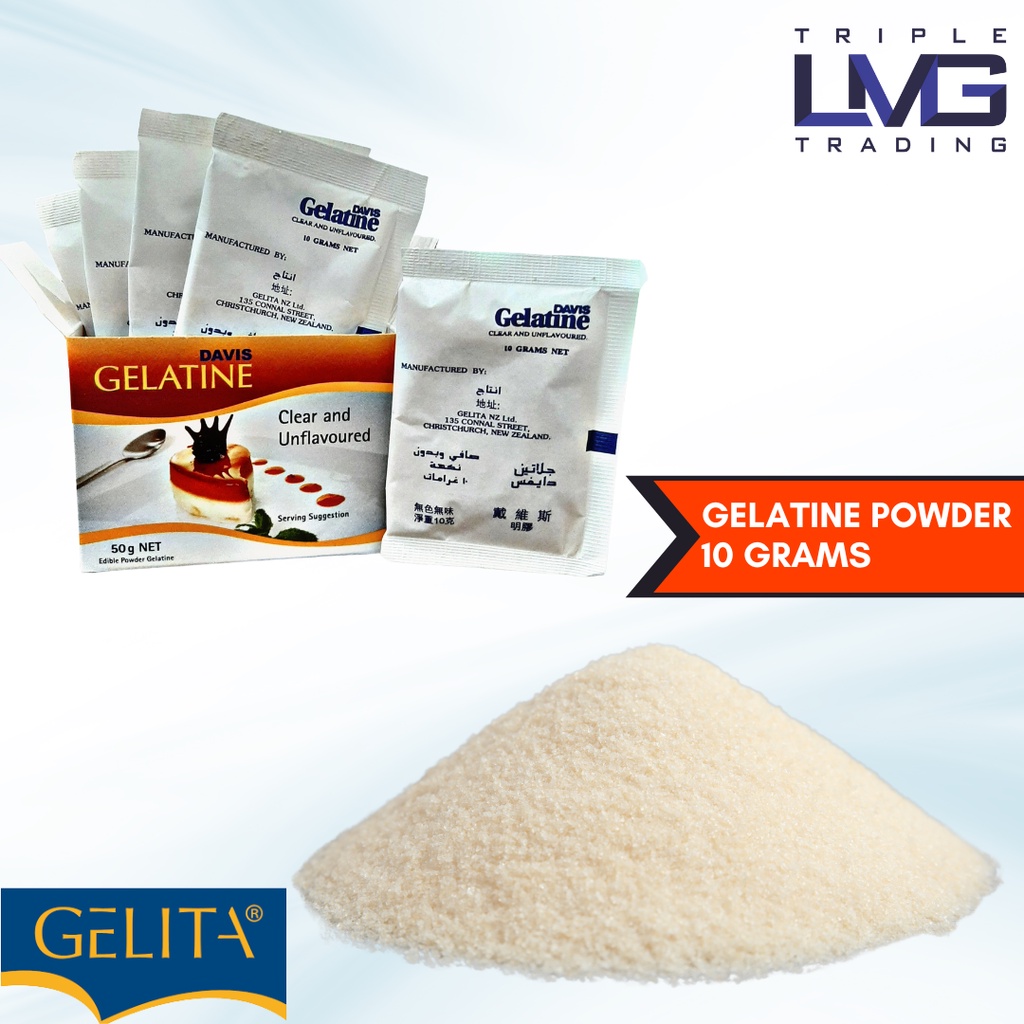 Davis Gelatine Powder 10grams/Sachet Shopee Philippines