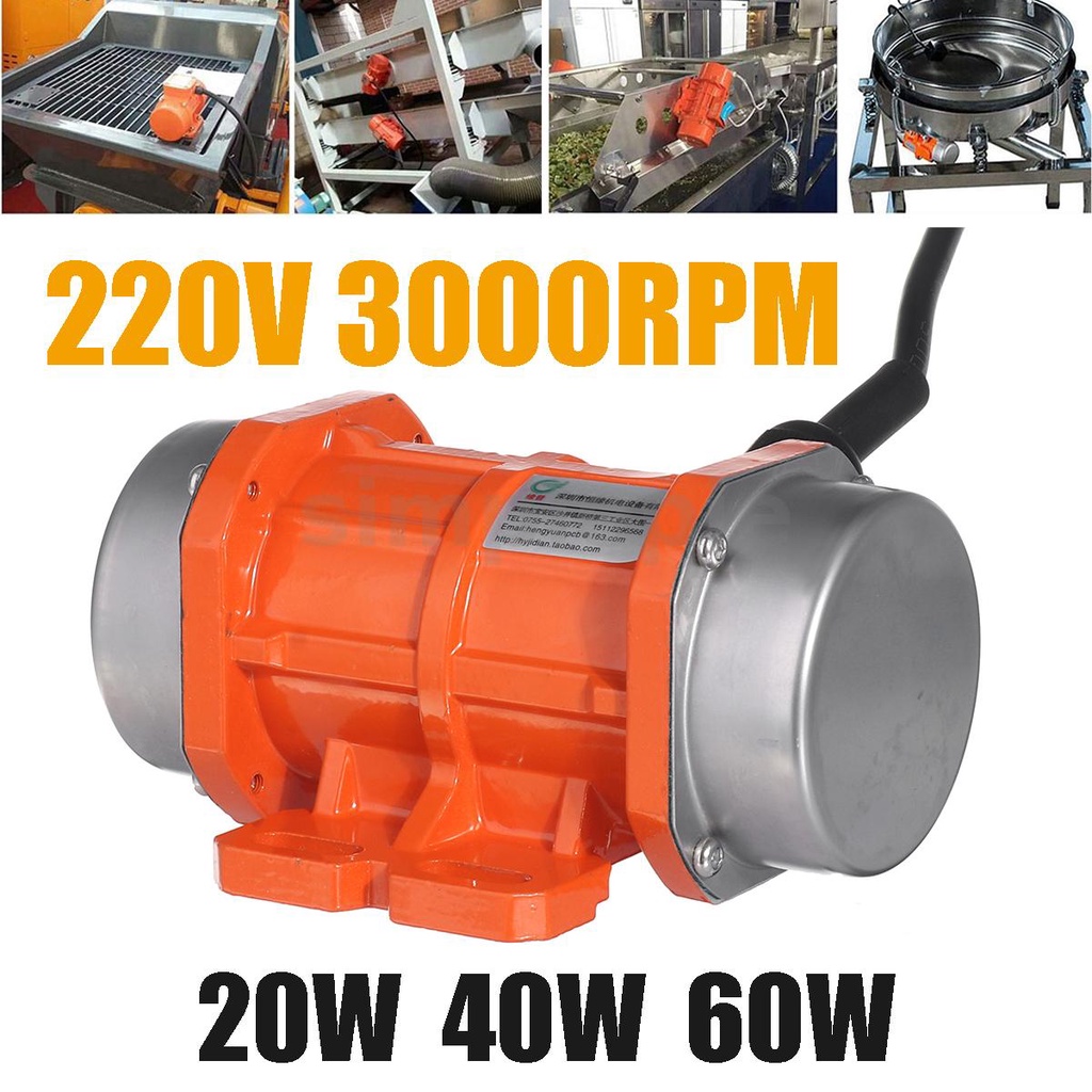 220V 60W Vibrating Motor Adjustable Speed for Feeding Machine Shotcrete